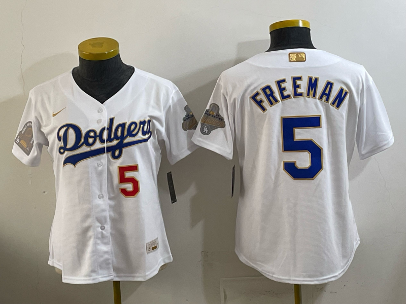 women Los Angeles Dodgers #5 Freeman white Game 2026 Nike MLB Jersey 40100015